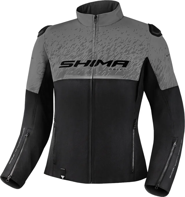 SHIMA Drift Ladies Motorcycle Textile Jacket, black/grey