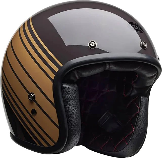 Bell Custom 500 Edge Adult Cruiser Helmets, gloss brown gold
