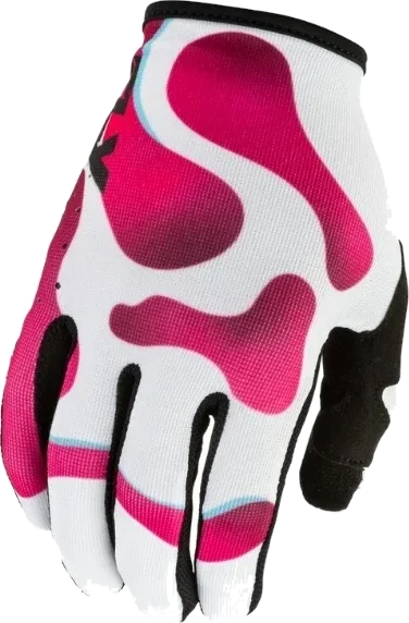 Fly Racing Lite Vibe Gloves (Youth), White/Pink/Blue