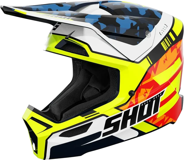 SHOT Furious Flash Blue / Neon Yellow 2026, Flash blue_neon_yellow_glossy
