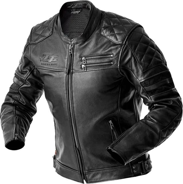 RST Hillberry D3O Leather Jacket, black