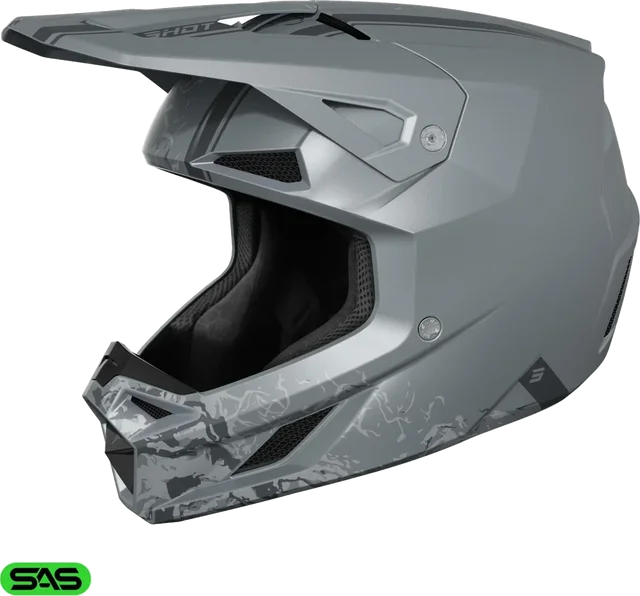 Shot Race Gear Speed Battle MX Helmet, matte grey