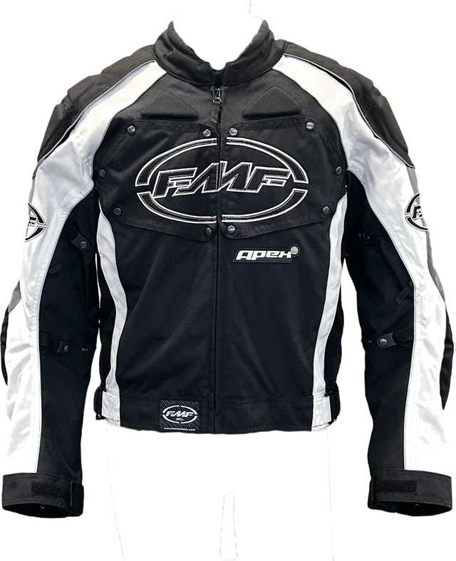 FMF Apex Jacket, black white