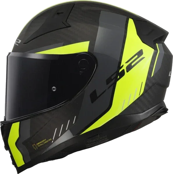 LS2 FF811 VECTOR II C GRID MATT H-V YELLOW-06, savage white red grey