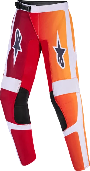 Alpinestars 2026 Youth Fluid Portl Pants, Red/Light Gray/Dark Green