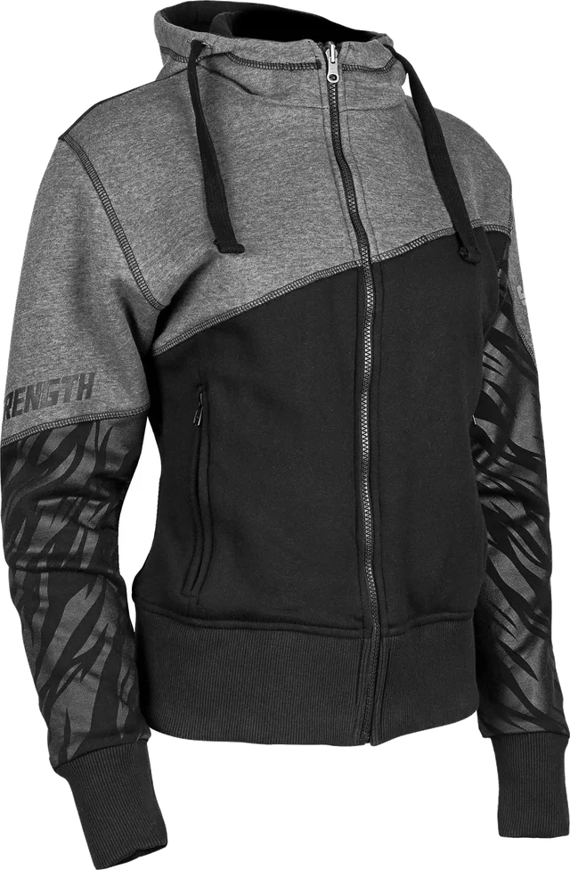 Speed & Strength Speed And Strength Cat Outta Hell Women's Armored Hoody, black grey