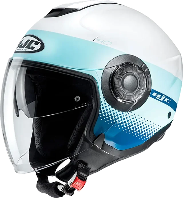 HJC i40 Helmet Unova MC24SF White/Blue Matt