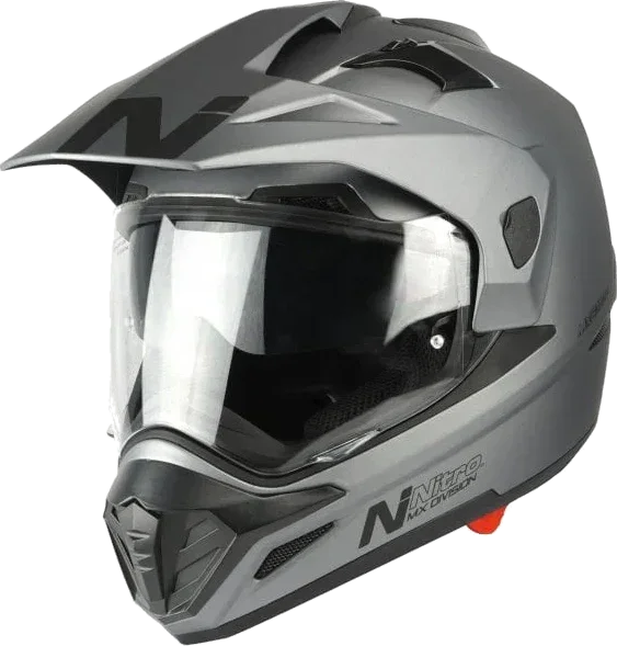 Nitro MX671 DVS Helmet Satin Gun, Satin Gun