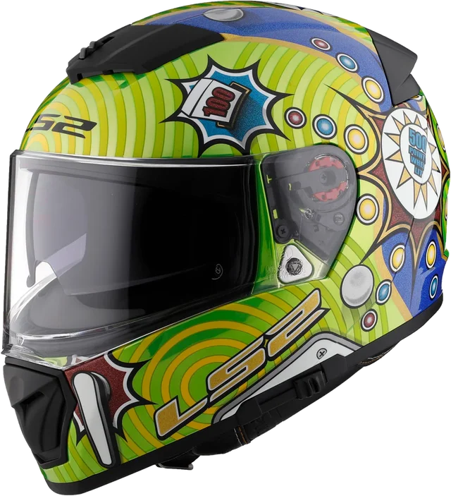 LS2 Helmets LS2 Breaker Helmet CLOSEOUT, pinball fallout green krome