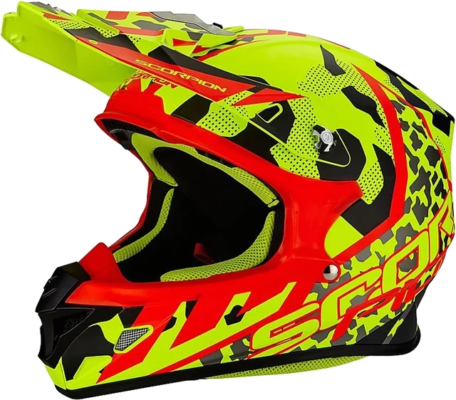 Scorpion VX 21 Air Furio Yellow Fluo/Red/Black Matt
