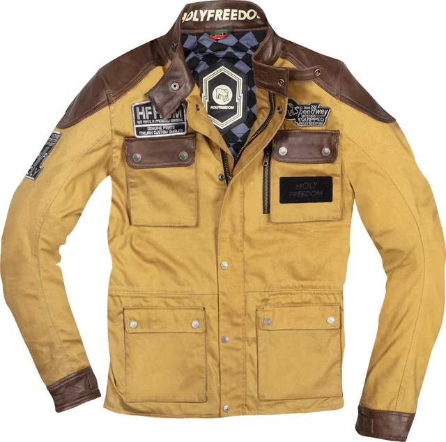 Holyfreedom Quattro Waxed Evo Jacket Brown Green, light brown (camel)