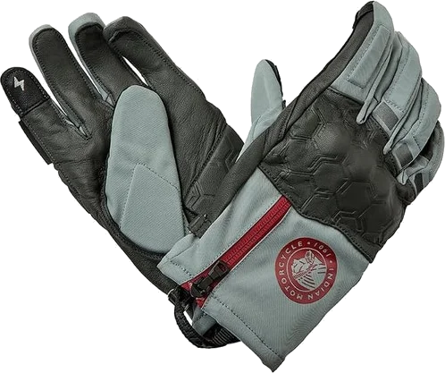 Klim Indian Motorcycle Men's IMC X KLIM Vanguard Gloves, Grey