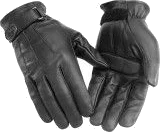 River Road Laredo Leather Gloves, Black