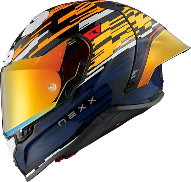 Nexx X.R3R GLITCH, Orange / Blue