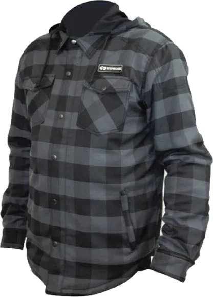 Hypnose Motorcycle Jacket ChekRide, black grey