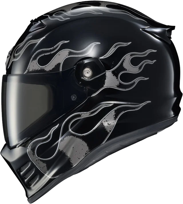 Scorpion EXO Covert Fx Hellfire Helmet, phantom