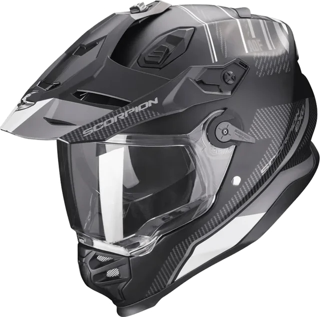 Scorpion Adf-9000 Air Desert Full Face Helmet, Black Matt/Grey