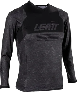 Leatt Youth Moto Ride 4.5 Junior Stealth Jersey, Stealth Black/Grey