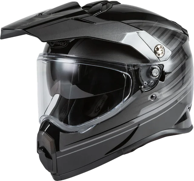 Gmax AT-21 Raley Adventure Helmet, black grey