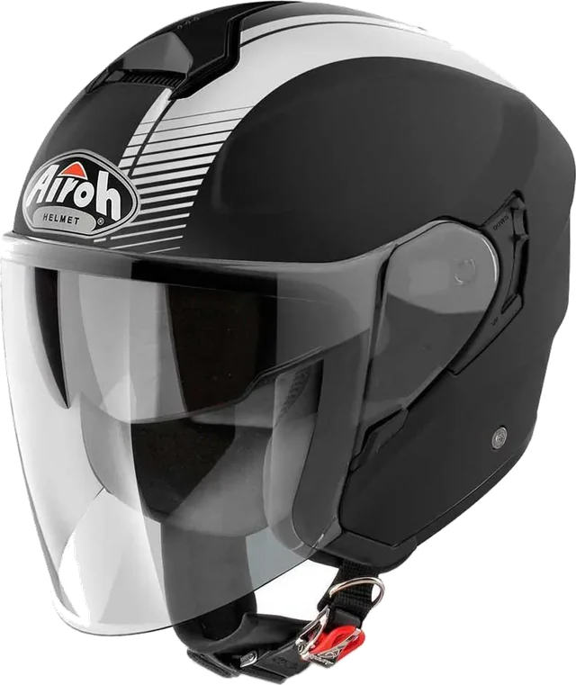 Airoh Hunter Simple Open Face Helmet, Black
