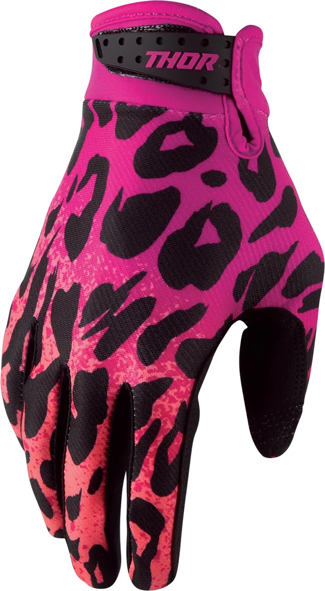 Thor Launchmode Namir Motocross Gloves, Fuchsia/Black
