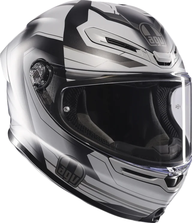Agv K6 S E2206 Ultrasonic Helmet Black Matt Grey, Grey/Matte Black