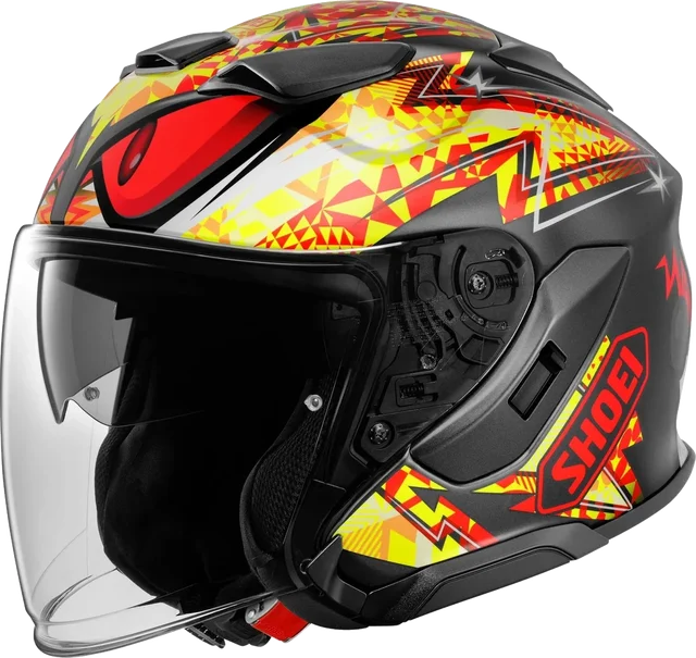 Shoei J-Cruise 3 Inspired TC1 Black, Anthracite Matt/Red/Yellow