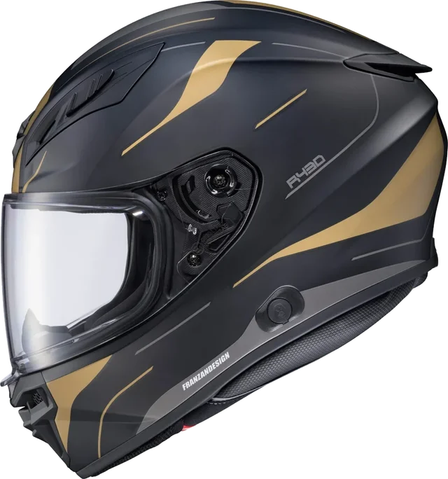 Scorpion EXO-R430 Full Face Helmet Cutlass Black/Gold (Snell M2025 Rated)