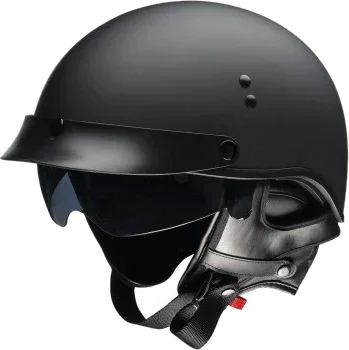 Z1R Vagrant NC Half Shell Helmet Flat Black