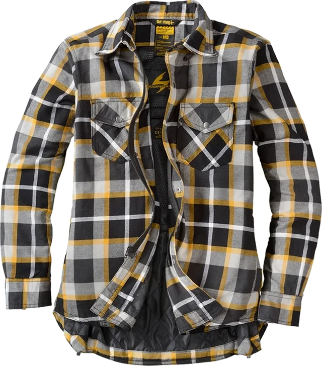 Scorpion Exo Women's Covert Moto Flannel, yellow