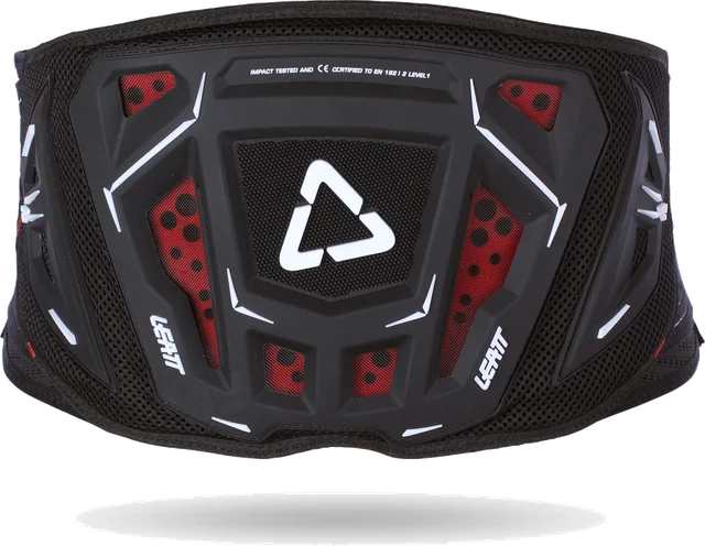 Leatt 3DF Kidney Belt, Black-Red