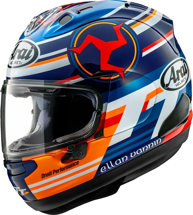 Arai Corsair-X Isle of Man TT 2024 Helmet CLOSEOUT, blue