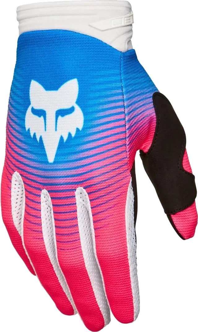FOX 180 Collect Ladies Motocross Gloves, blue pink