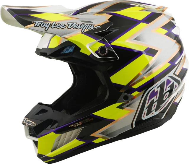 Troy Lee Designs SE5 Composite MIPS Flush Motocross Helmet, White/Black