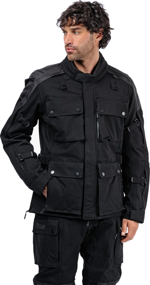 Spada Muramasa Black Waterproof Motorcycle Jacket, Black