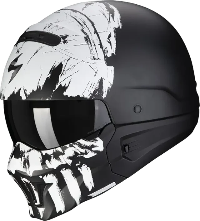 Scorpion Modular Helmet Scorpion Exo-combat Evo Marauder, noir/mat/argenté/noir
