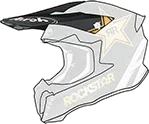 Airoh Twist 2 Rockstar 22 Black Gold Peak