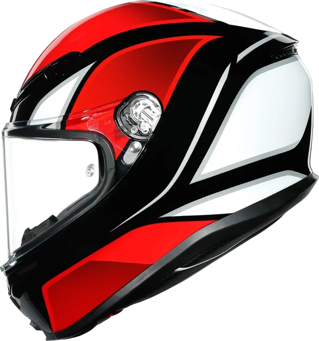AGV K6 - Hyphen - Black/Red/White, black red white