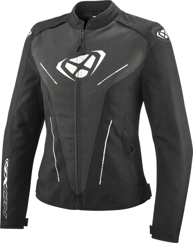 Ixon Prodigy Waterproof Ladies Motocycle Textile Jacket, black/white