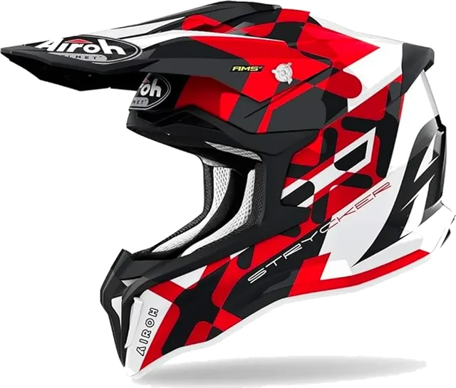 Airoh Strycker XXX Helmet Red Gloss Strik