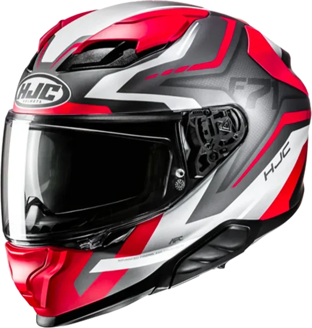 HJC F71 Helmet Fes MC1SF Black/White/Red Matt