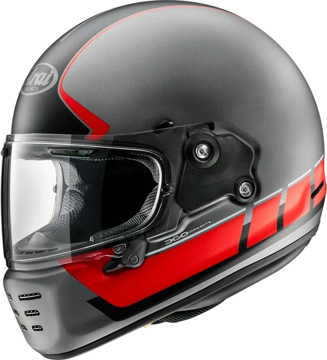 ARAI Concept-XE White Helmet, red matt