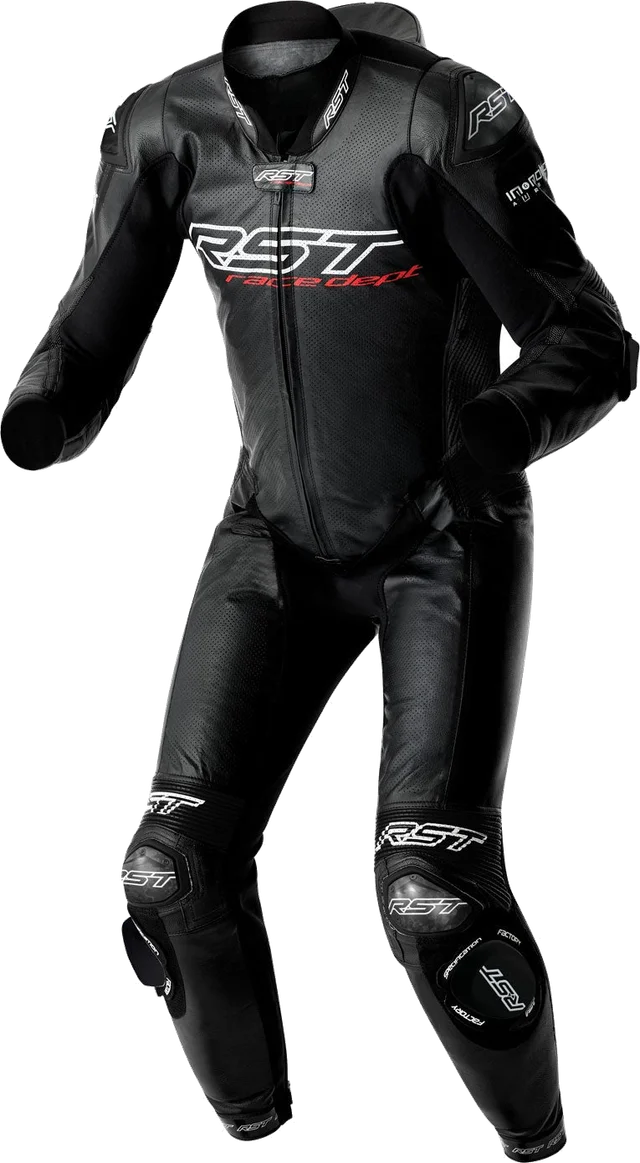 RST Race Dept V4.2 D3O Airbag Leather Suit, black