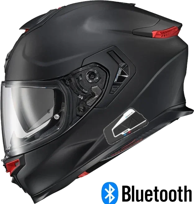 Scorpion EXO-Eclipse Full Face Bluetooth Helmet Matte Black