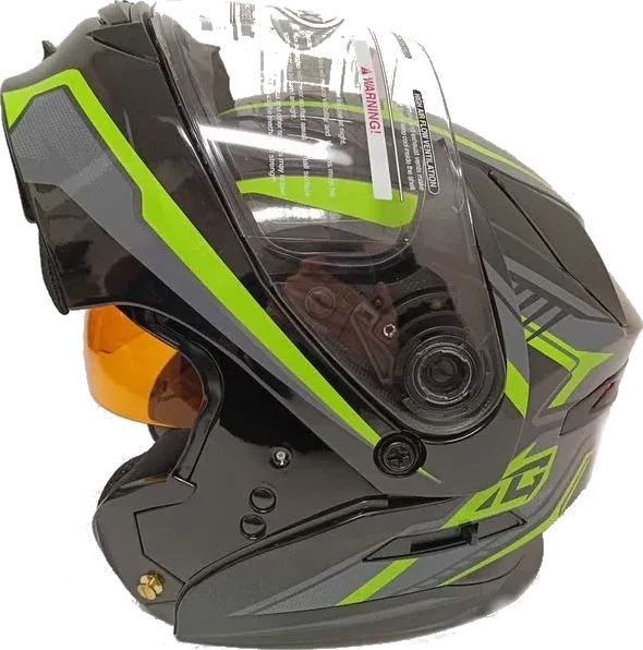 GMAX MD-01S Transistor Modular Street Helmet Black Grey Green