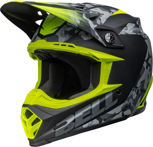 Bell Helmets Bell Moto-9 MIPS Venom Helmet - Closeout, matte black camo hiviz yellow