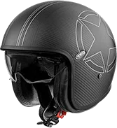 Premier Vintage Star Carbon Bm 22.06 Helmet, Black / White