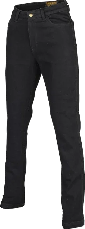 Cortech Boulevard Womens Delray Black Riding Jeans, Black