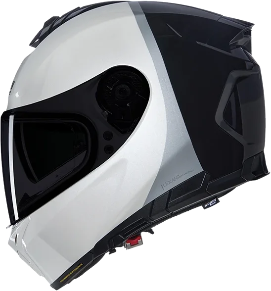 NOLAN N80-8 VERN SPECIALE 344 (CLEAR AND DARK VISOR INCLUDED), black white grey