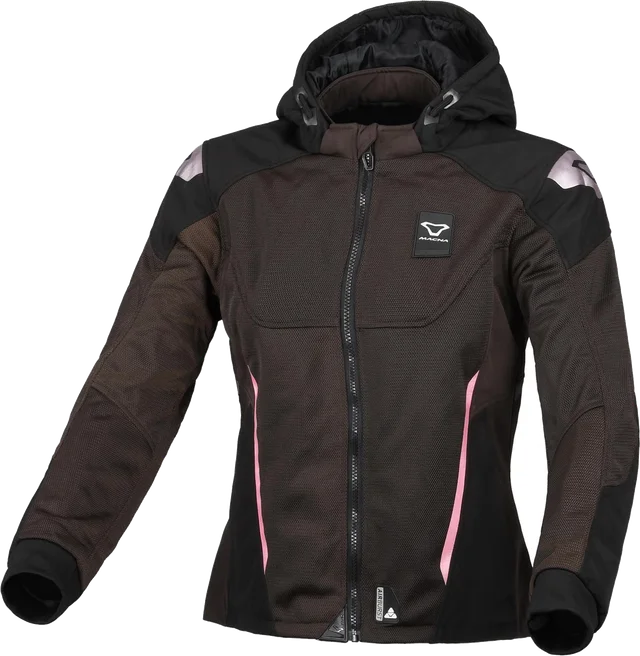 Macna Oximesh Lady Jacket Black, dark brown